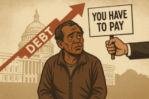 la gente con menos dinero pagara la deuda de Estados Unidos