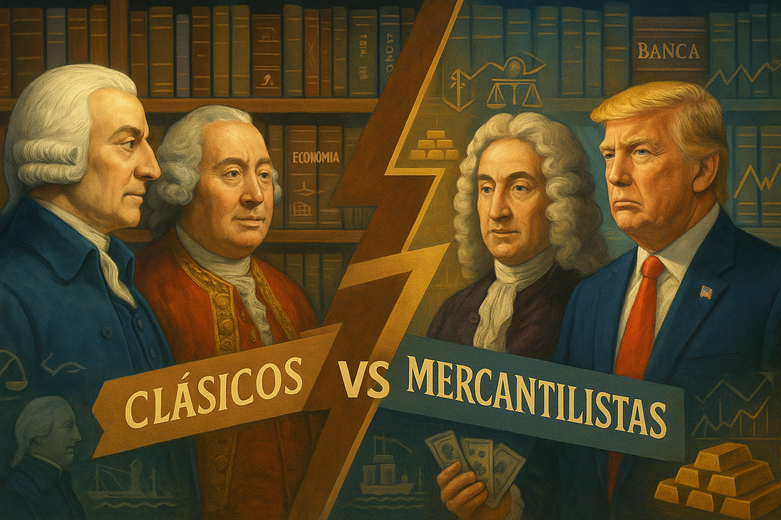 Trump vs economistas clasicos, apoyado en economistas mercatilistas