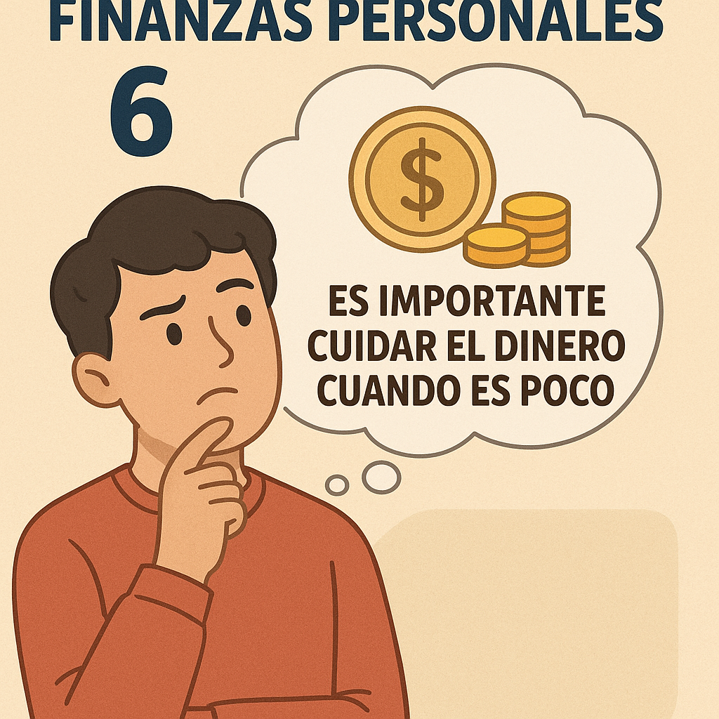 hay que cuidar el dinero cuando es poco