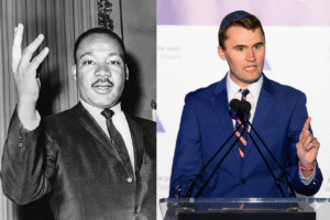 Martin Luther King y Charlie Kirk