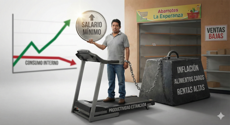 el salario minimo por decreto provoca una baja productividad y encarecimiento de productos basicos que llevan a menor consumo