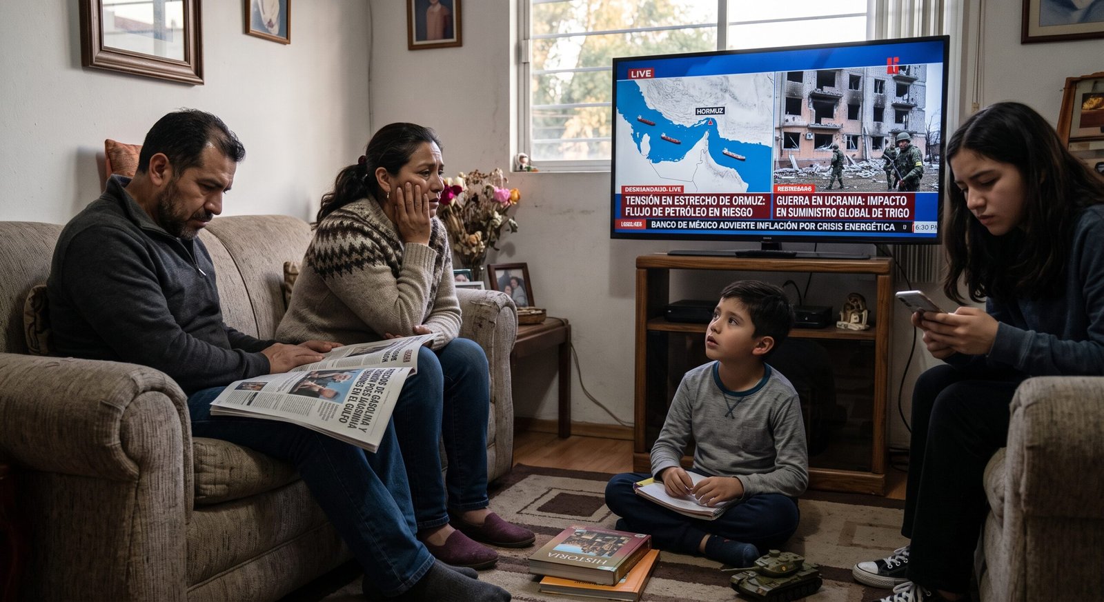 las familias y personas son afectadas tambien por guerras aunque esten lejos